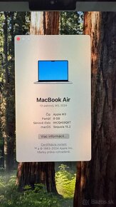 MacBook Air M3 2024 8/256GB - 2