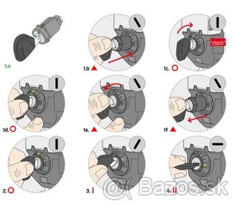 Givi SL103 - Zámky na kufor sada 3ks - 2