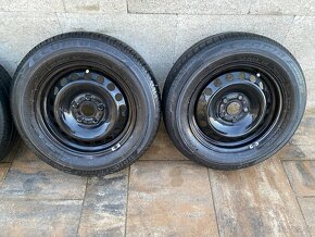 LETNA SADA PLECHOVE DISKY 5x112 R15 + LETNE PNEU BRIDGESTONE - 2