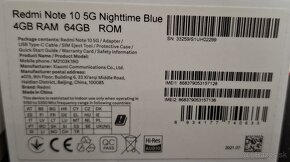 Xiaomi Redmi Note 10 5G 4GB/64GB Nighttime Blue - 2