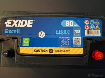 Autobatéria Exide Excell EB802 12V 80Ah 700A - 2