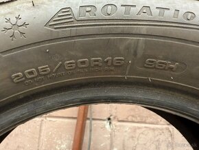 2ks Zimne pneumatiky DUNLOP 205/60 R16 - 2