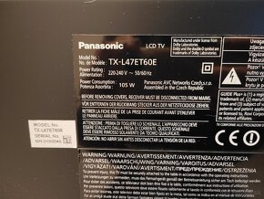 Predám TV LCD Panasonic 47, uhlopriečka 119cm - 2