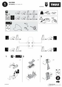 Predám Thule kit 5150 Kia Optima, sedan 16- - 2
