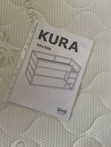 Ikea postel kura 90x200 - 2