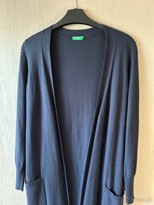 Benetton sveter / cardigan modrý XS - 2