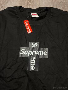 Supreme Cross Box Logo Shirt Tričko - 2