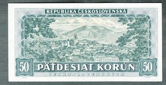 Staré bankovky 50 kčs 1945 Štefánik pěkný stav - 2