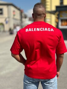 Tričko Balenciaga oversize červené - 2