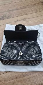 Nová luxusná CHANEL crystal disco satin 2024 black - 2