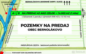 Pozemok Bernolákovo 14062 m2, elektrina, chata, blízko RD - 2