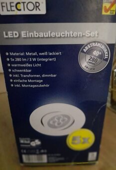 Led bodové svetlá vrátane 5x LED - Spot 3W - 2