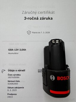 Akumulator BOSCH GBA 12V 3,0Ah - 2