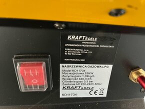 Plynový ohrievač Kraft Dele , 25 kW - 2