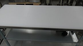 Pracovný nerezový stôl s polyetylénovou doskou 180 cm - 2