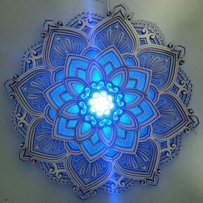 Svetelná lampa Mandala s lotosovým kvetom - 2