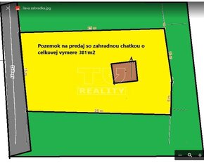 NA PREDAJ ZÁHRADNÁ CHATKA V ILIAVKE S POZEMKOM 381 M2. - 2