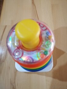 Fisher price vežička s krúžkami - 2