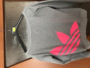 ADIDAS originál damska mikinka neon logo L - 2