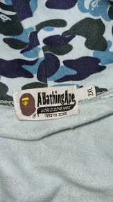 bape camo shark blue full zip hoodie - 2