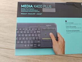 Logitech klávesnica MEDIA K400 PLUS - 2