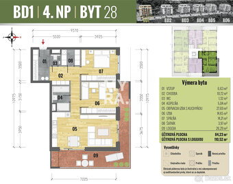 Veľkorysý 3-izbový byt v novostavbe, 2 x parking, komora a p - 2