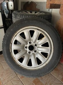 Originál škoda disky 6Jx16, ET48; 5x112, R16 + zimné pneu - 2