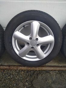 Alu 5 x 100 15 + zimné pneu 185/60 R 15. - 2