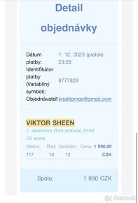 VIKTOR SHEEN PRAHA 7.12. O2 ARÉNA - 2