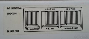 Zábrana do dverí 73-80cm - 2