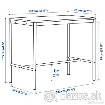 Vysoky kuchynsky stol IKEA TOMMARYD - 2