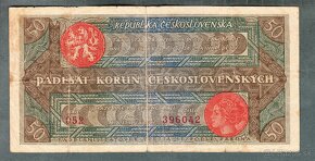 Staré bankovky 50 korun 1922 ROZSÉVAČ - 2