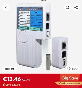 Merák skúšačka na internetové sieťové ethernet káble - 2