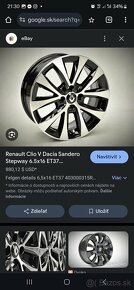 Alloy disky Renault clio V - 2