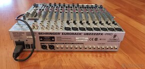 Predám Mixpult Behringer Eurorack UB2222FX-PRO - 2