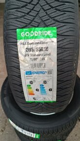 205/55 R16 kolesá (celoročné pneumatiky + disky) 5x112 mm - 2