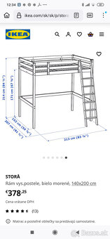 Ikea Stora vyvýšená posteľ - 2