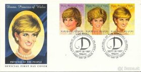 Poštové známky, filatelia: Anglicko, Lady Diana, FDC obálky - 2