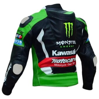 Moto Kožená Bunda Kawasaki - 2