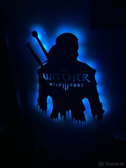 LED dekoracia na stenu Witcher wild hunt - 2