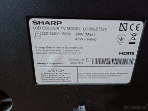 SHARP  LCD COLOUR TV MODEL LC-39LE752V - 2