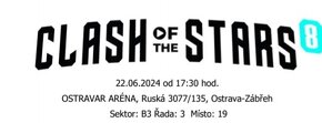 2 Vstupenky na clash of the stars 8 35 eur za jednu - 2
