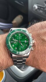 Predám - pánske hodinky NotionR (strieborno-zelené), (nové) - 2