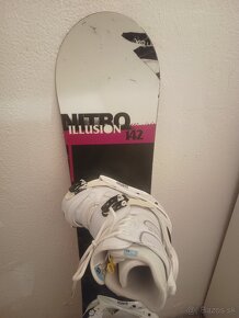 NITRO 142 cm snowboard + viazko BURTON - 2