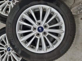 Originál ALU disky FORD 16"+letné pneumatiky Michelin - 2