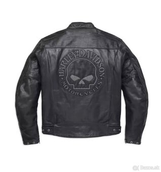 JACKET-LEA REFLECTIVE SKULL BLK - 2