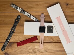 Apple watch 5, 40 mm rosegold, 5 x náramok - 2