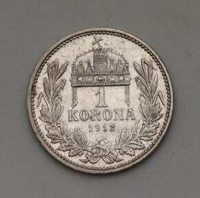 František Jozef 1 Koruna 1913 KB - 2