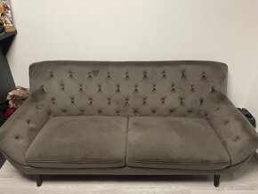 Sedačka chesterfield sivá - 2