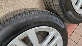 Original Audi 18" disky s letnými pneu Pirreli 225/55 R18 4 - 2